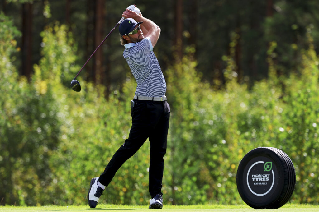 Kalle Samooja oli huippuvireessä pitkän pelitauon jälkeen Vierumäki Finnish Challengen avauskierroksella. Kuva: Tomi Natri