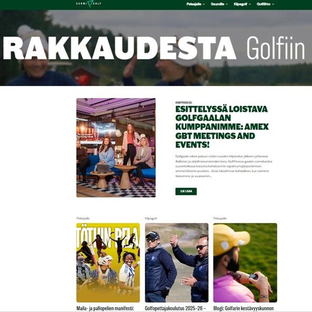 Golf.fi uudistui!
