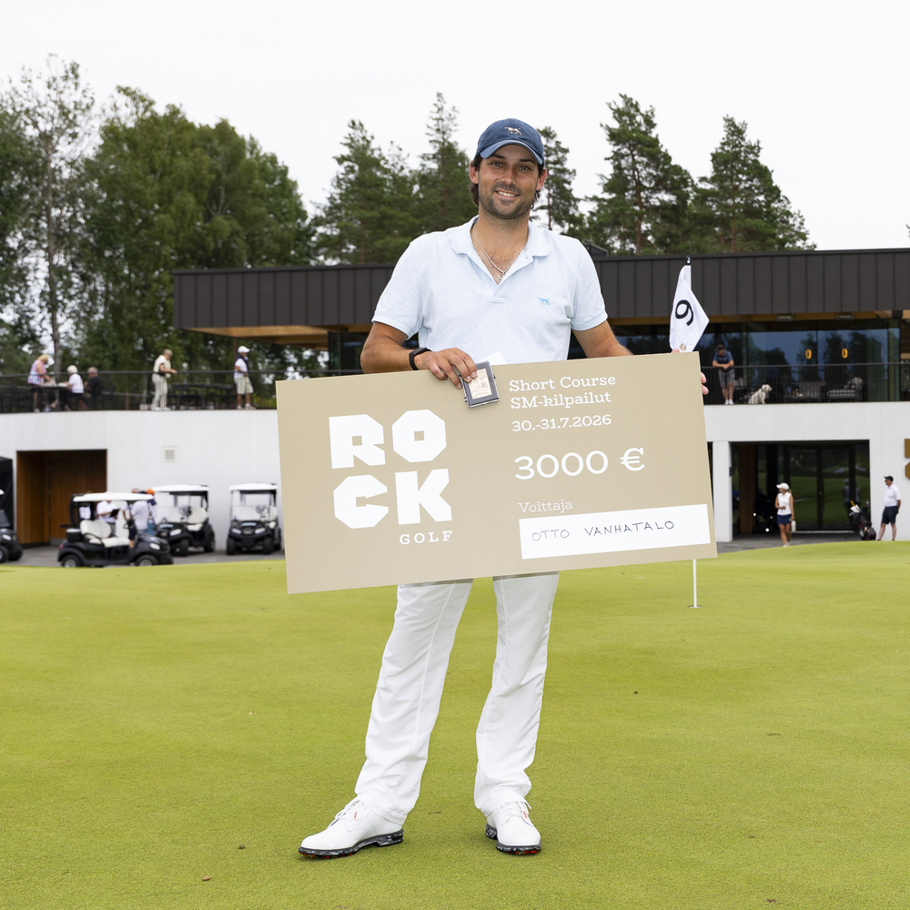 Otto Vanhatalo juhli ensimmäistä Short Course SM-kultaa Rock Golfissa